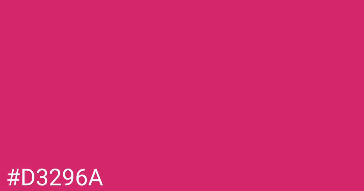 Hex color #d3296a graphic