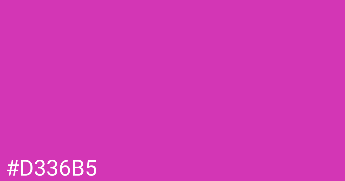 Hex color #d336b5 graphic