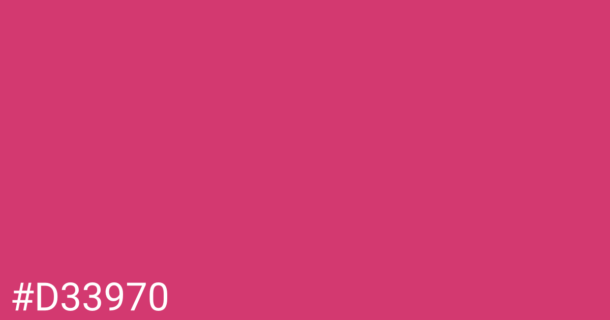 Hex color #d33970 graphic