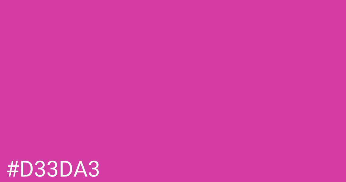 Hex color #d33da3 graphic