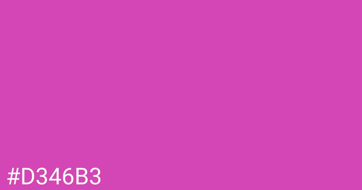 Hex color #d346b3 graphic