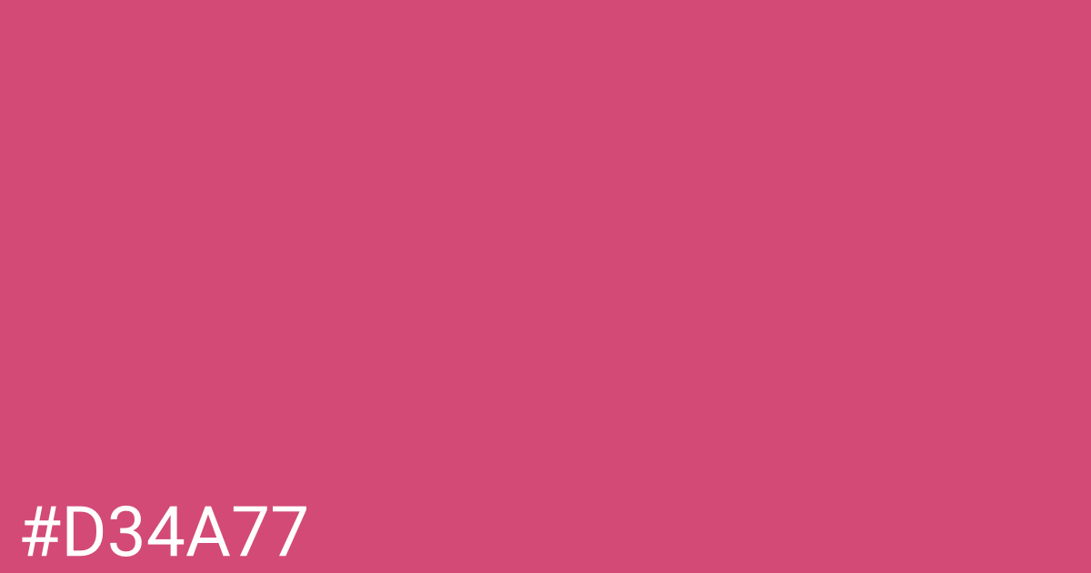 Hex color #d34a77 graphic