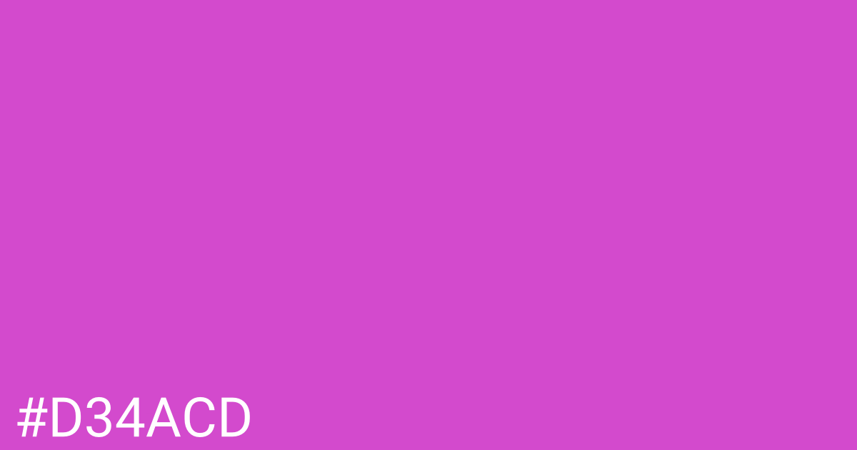 Hex color #d34acd graphic