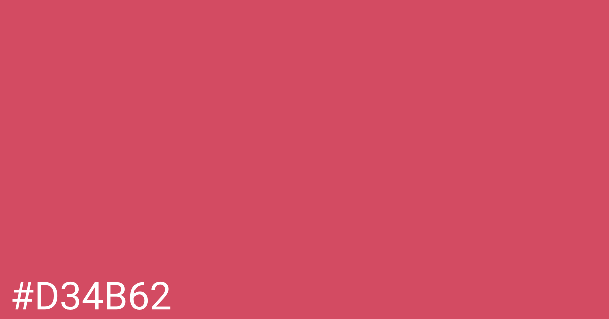 Hex color #d34b62 graphic