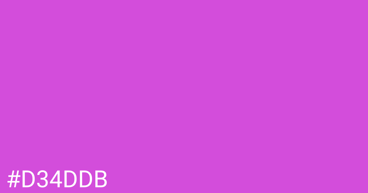 Hex color #d34ddb graphic