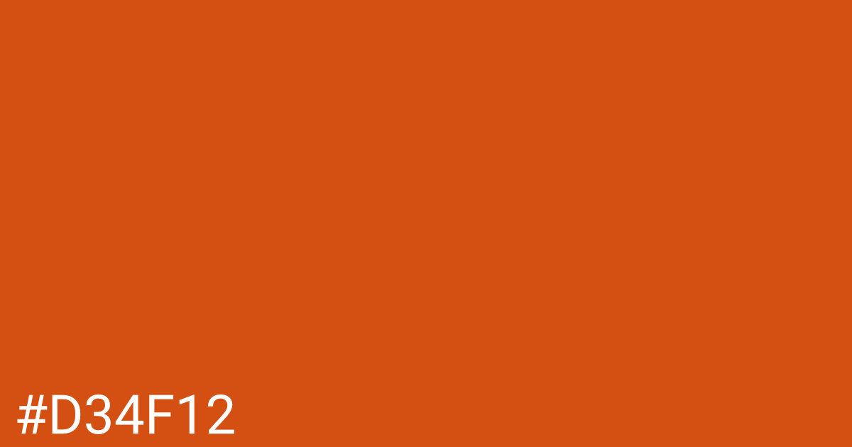 Hex color #d34f12 graphic