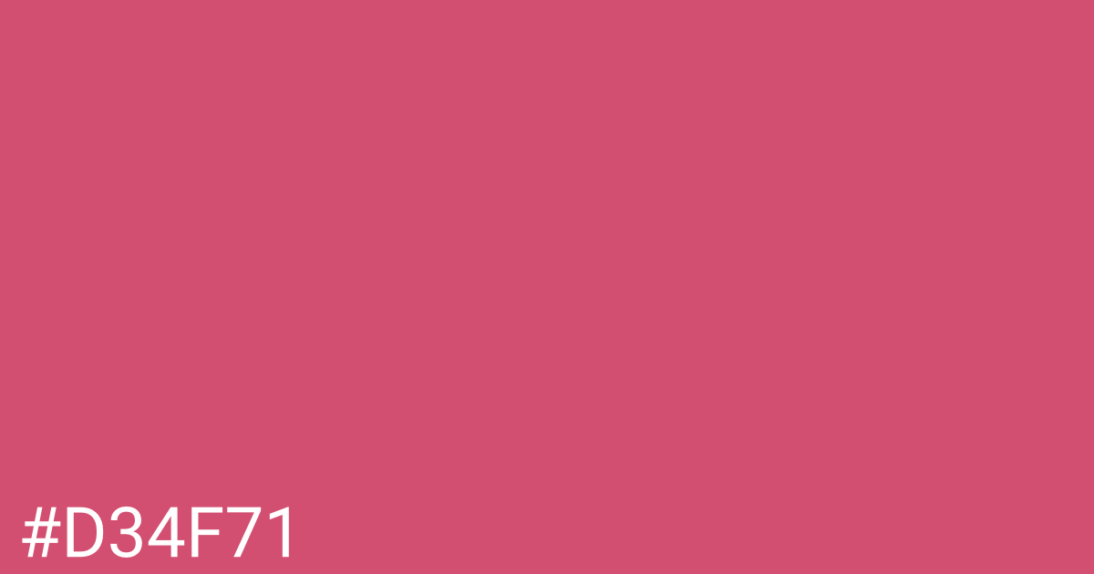 Hex color #d34f71 graphic