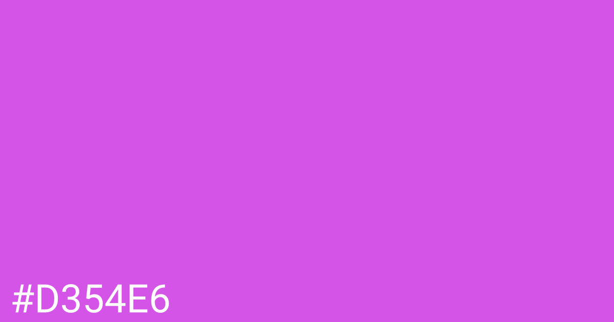 Hex color #d354e6 graphic