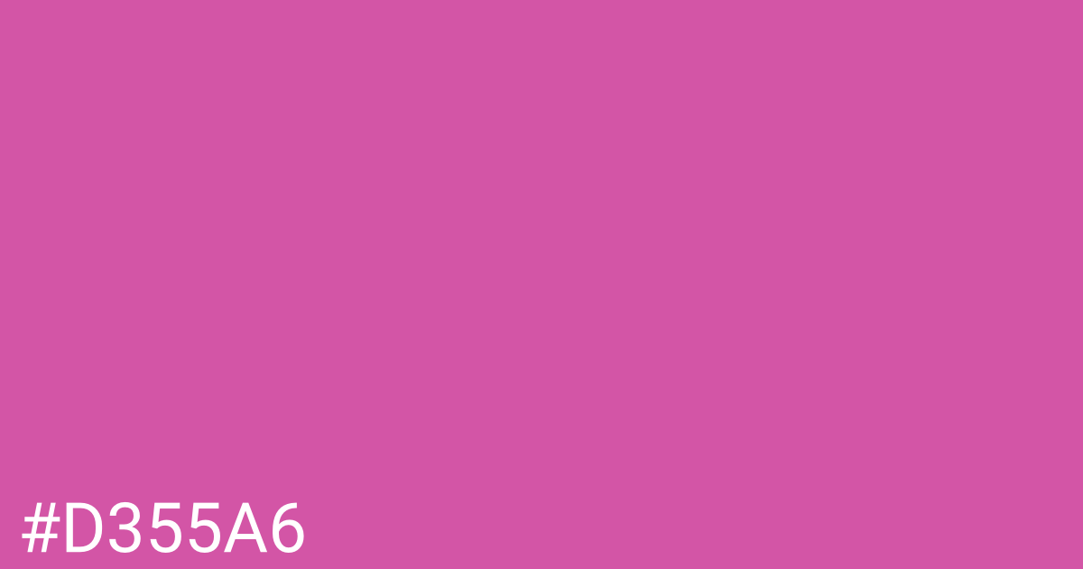 Hex color #d355a6 graphic