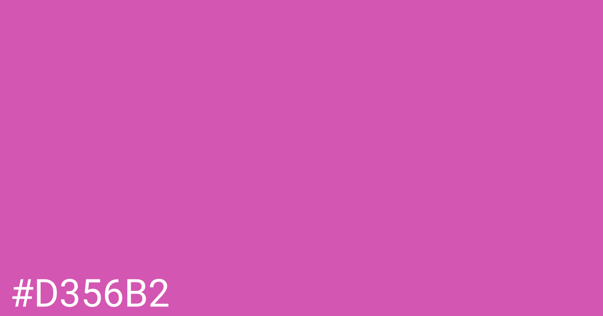 Hex color #d356b2 graphic