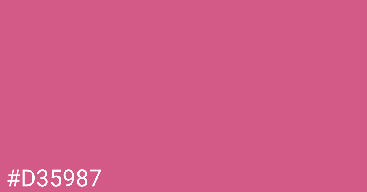 Hex color #d35987 graphic