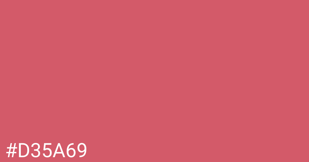 Hex color #d35a69 graphic