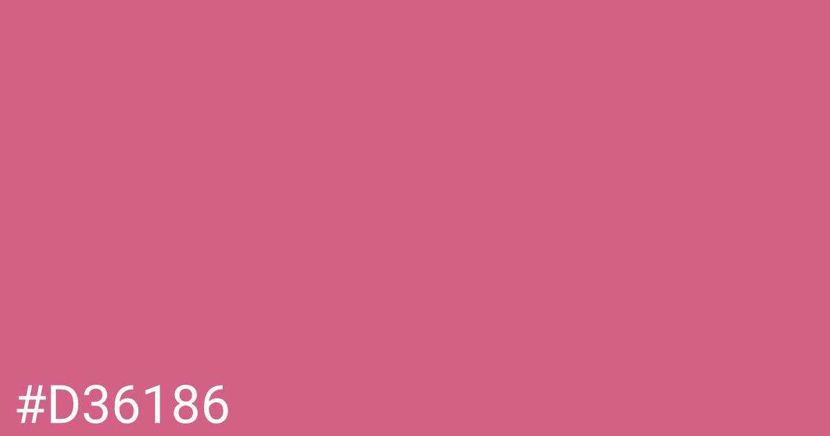 Hex color #d36186 graphic