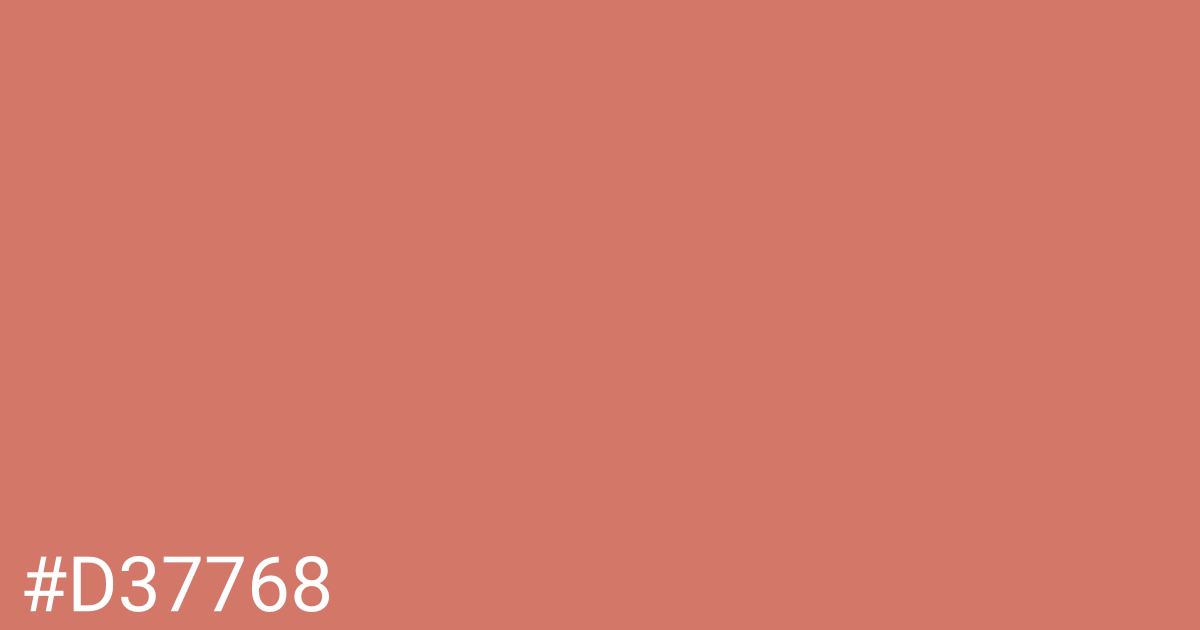 Hex color #d37768 graphic
