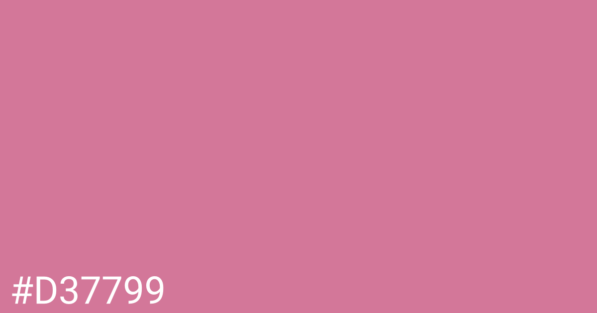 Hex color #d37799 graphic