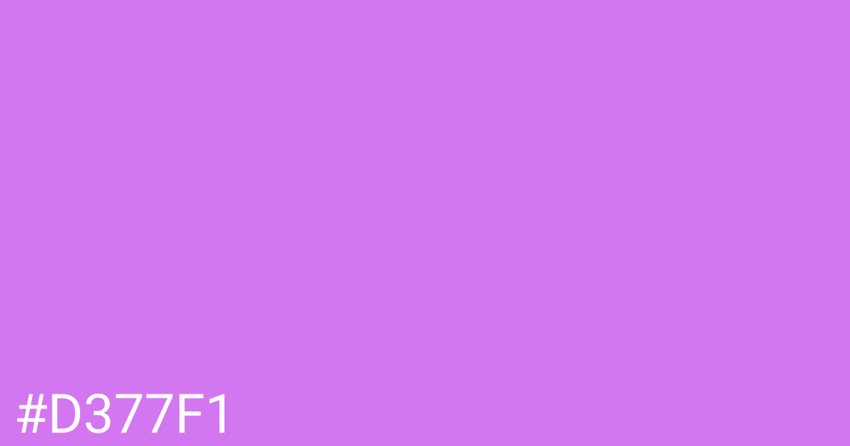Hex color #d377f1 graphic