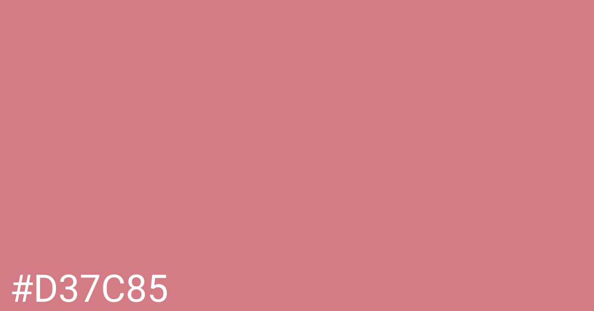 Hex color #d37c85 graphic