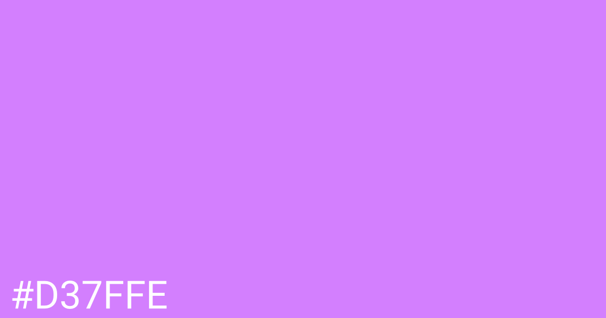 Hex color #d37ffe graphic