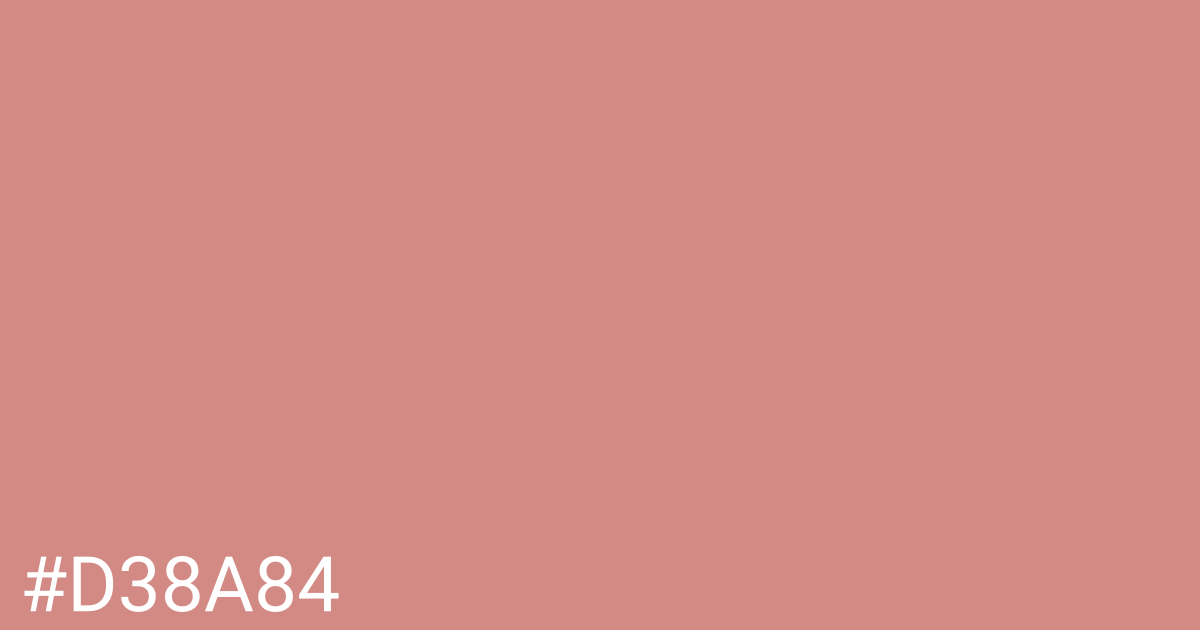 Hex color #d38a84 graphic