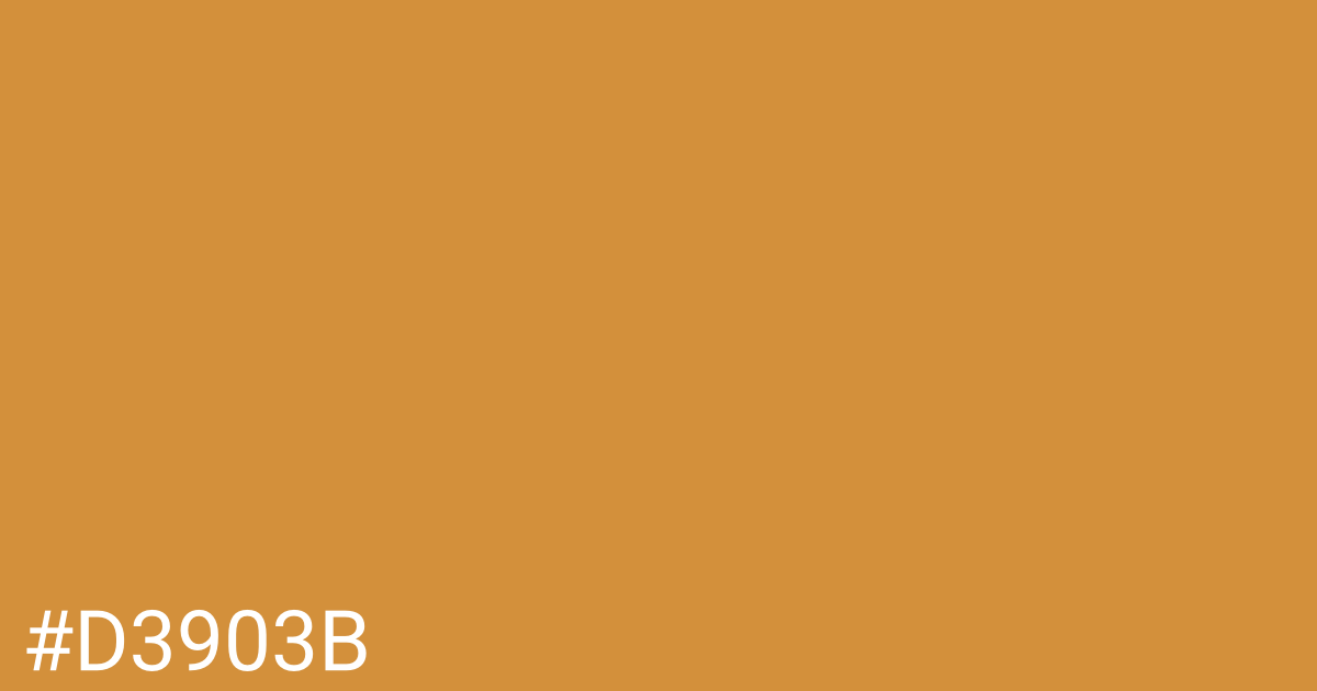 Hex color #d3903b graphic