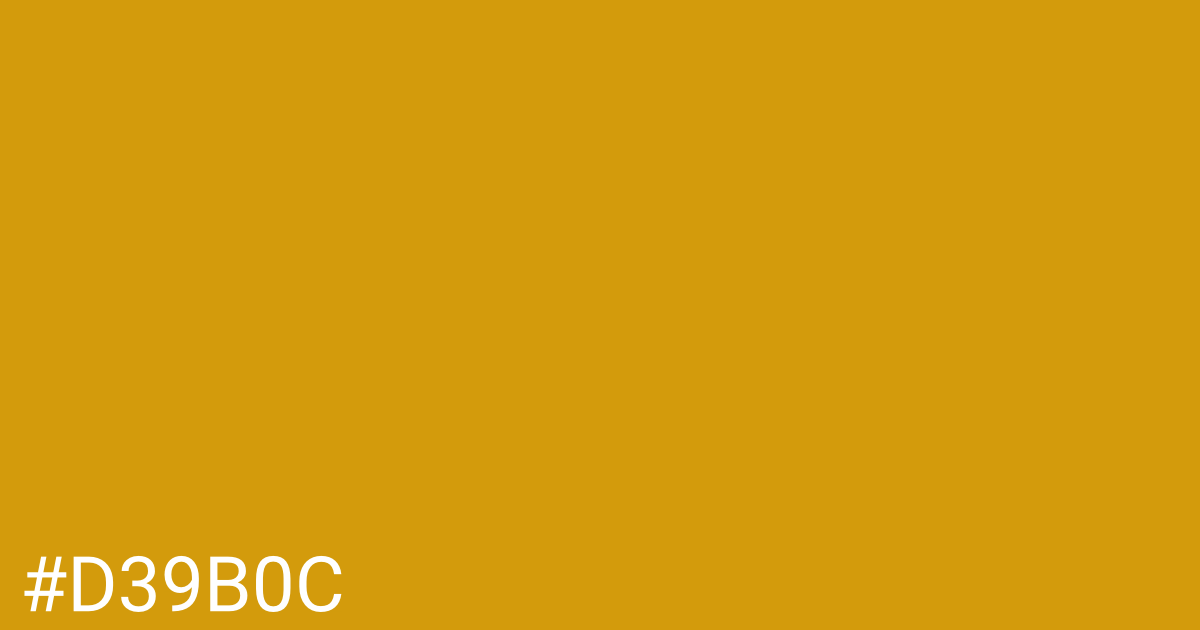 Hex color #d39b0c graphic