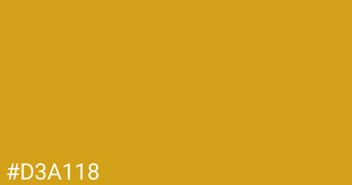 Hex color #d3a118 graphic