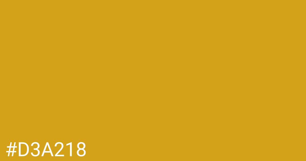 Hex color #d3a218 graphic