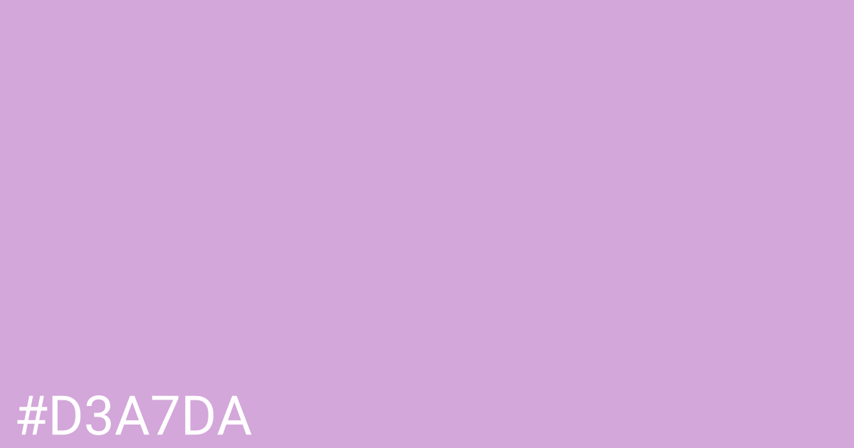 Hex color #d3a7da graphic