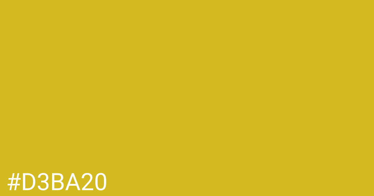 Hex color #d3ba20 graphic