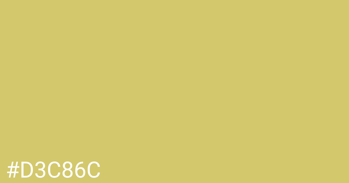 Hex color #d3c86c graphic