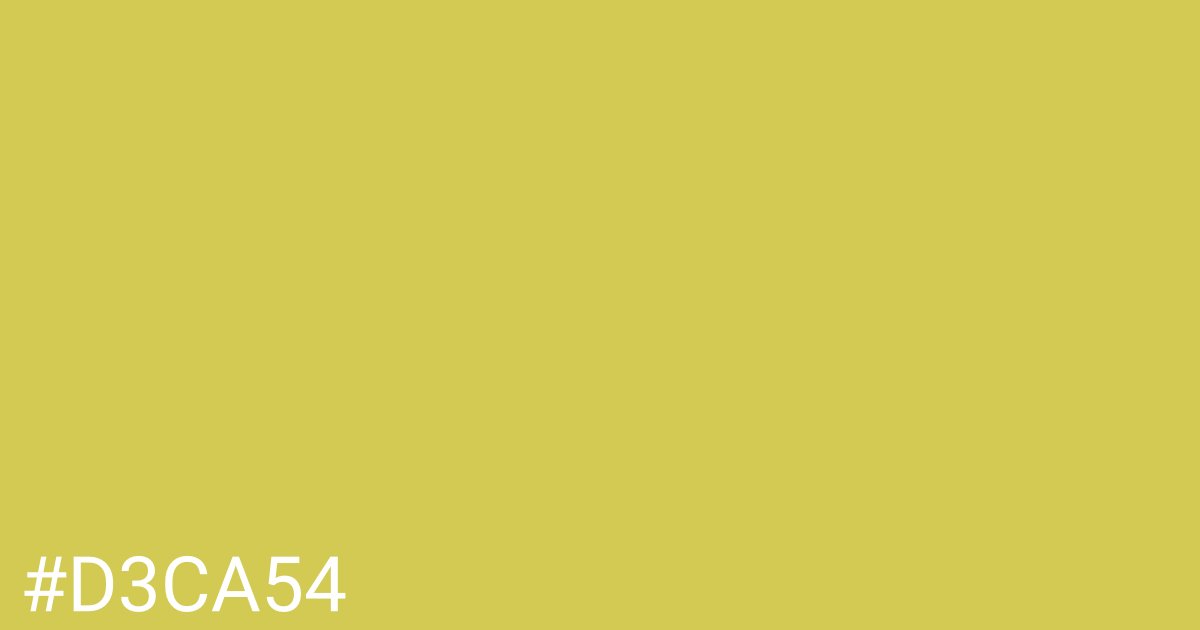 Hex color #d3ca54 graphic