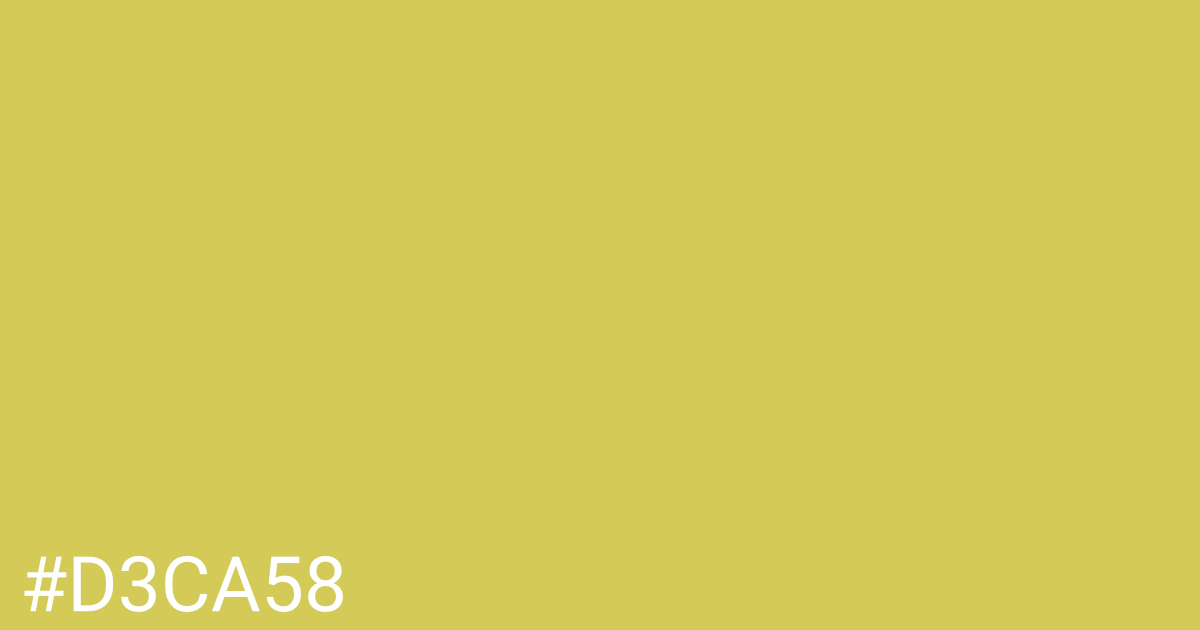 Hex color #d3ca58 graphic