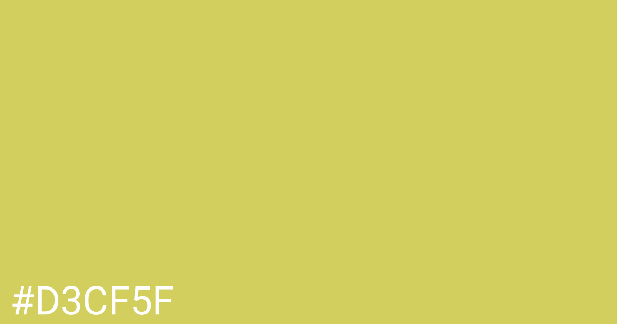 Hex color #d3cf5f graphic