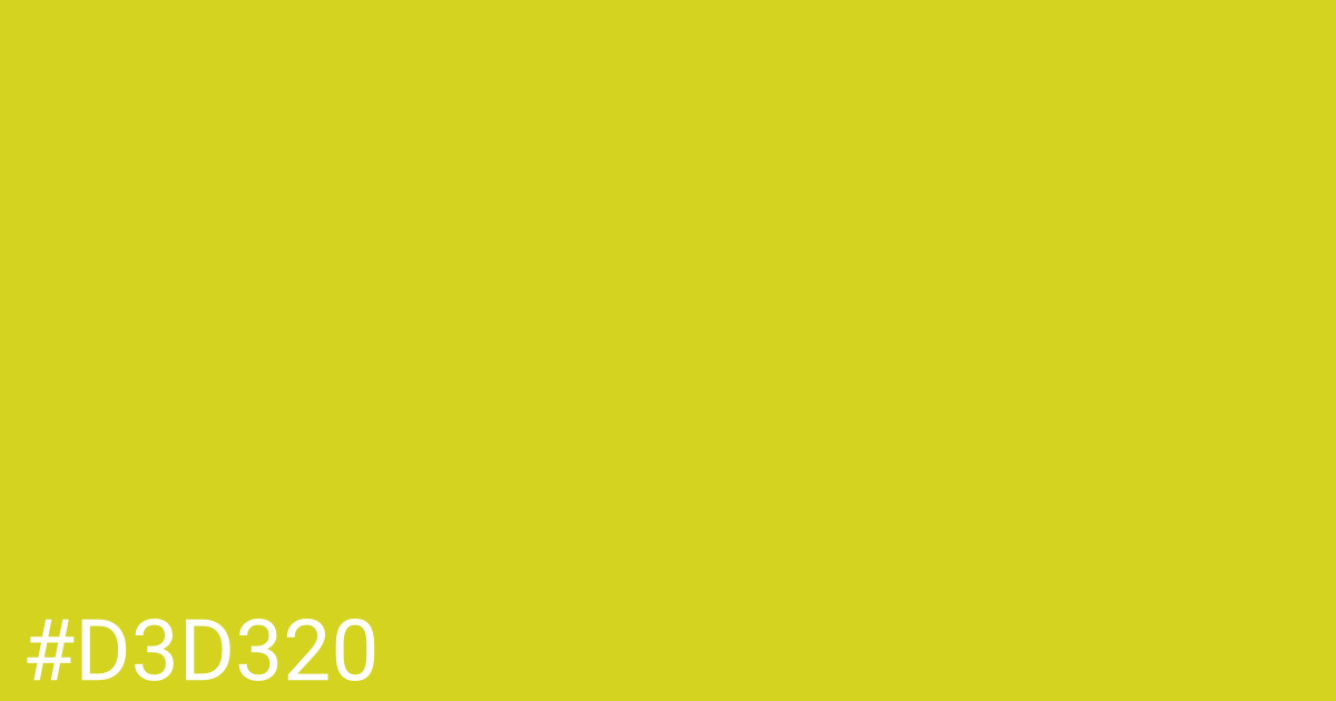 Hex color #d3d320 graphic