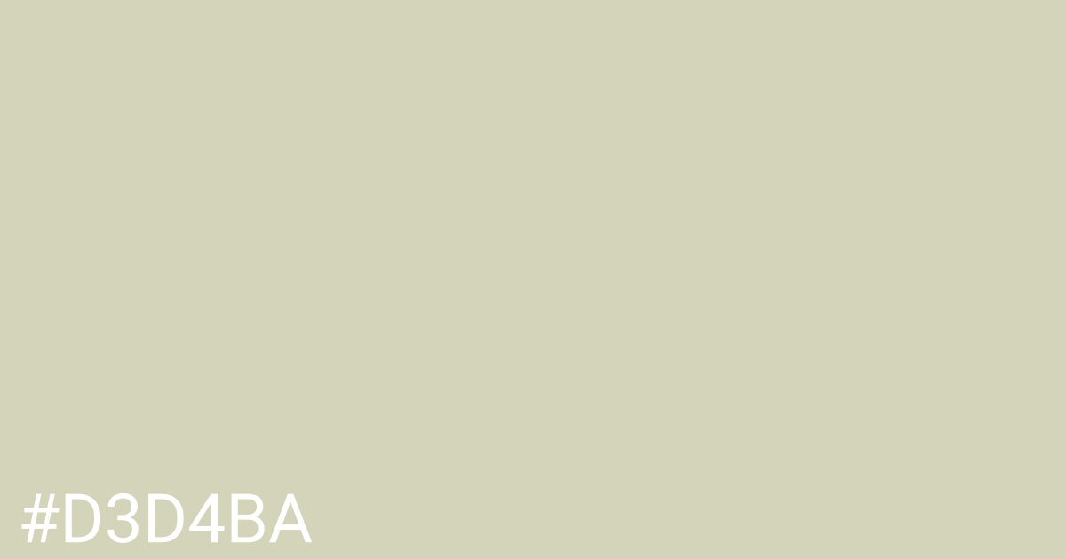 Hex color #d3d4ba graphic