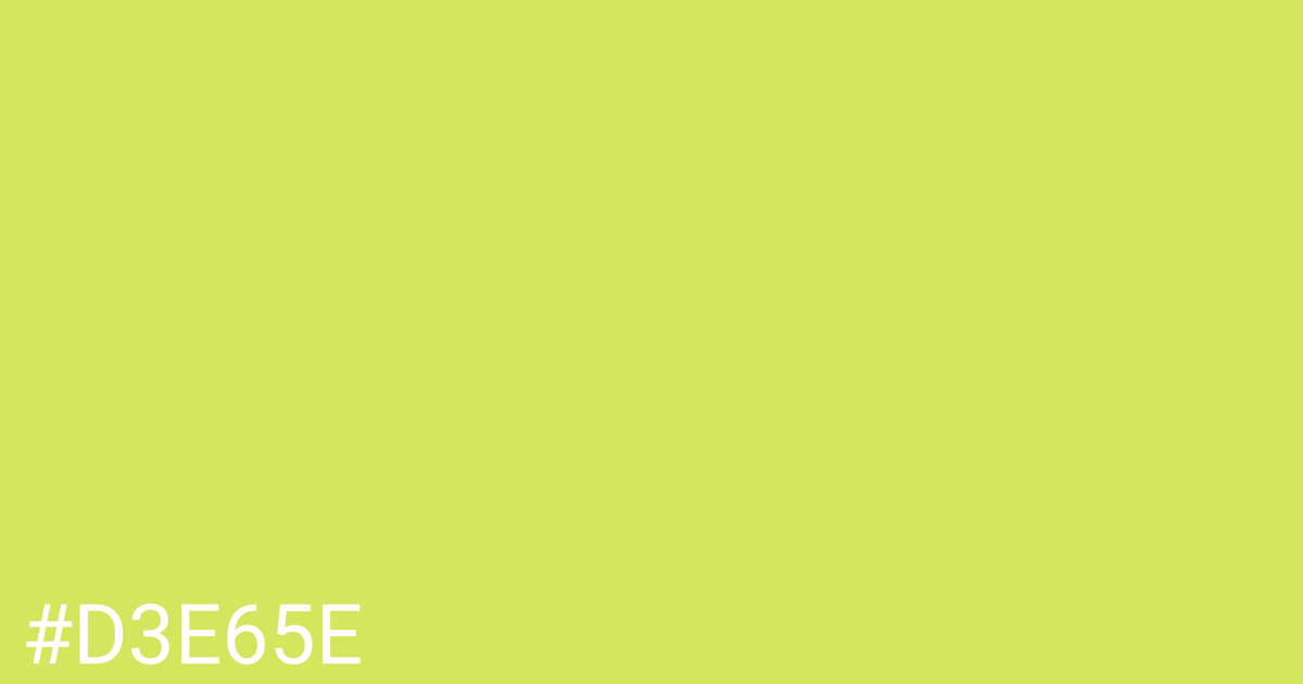 Hex color #d3e65e graphic