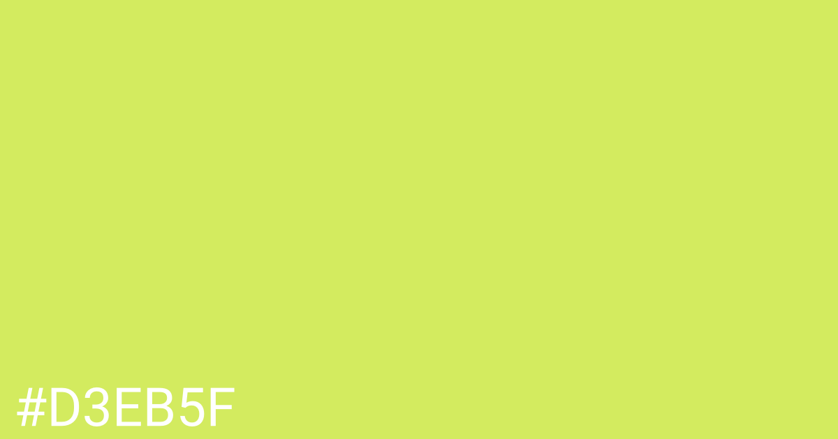 Hex color #d3eb5f graphic