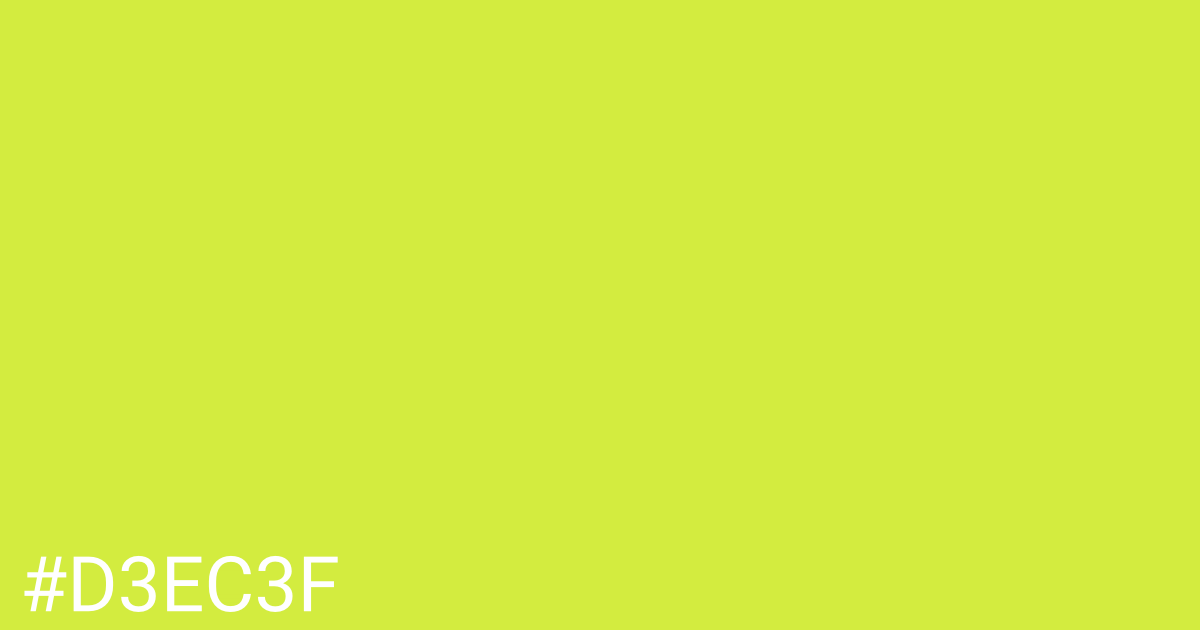 Hex color #d3ec3f graphic