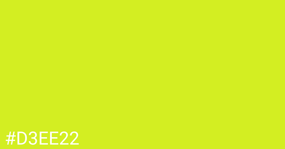 Hex color #d3ee22 graphic