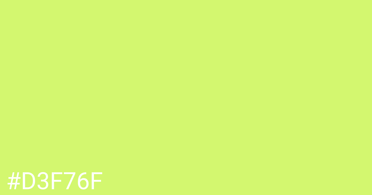 Hex color #d3f76f graphic