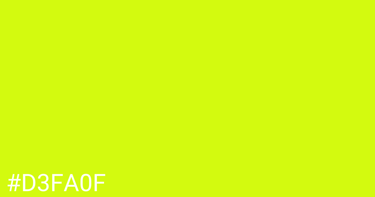 Hex color #d3fa0f graphic