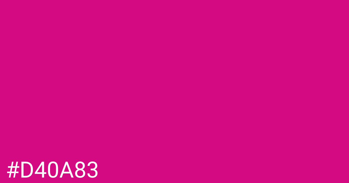 Hex color #d40a83 graphic