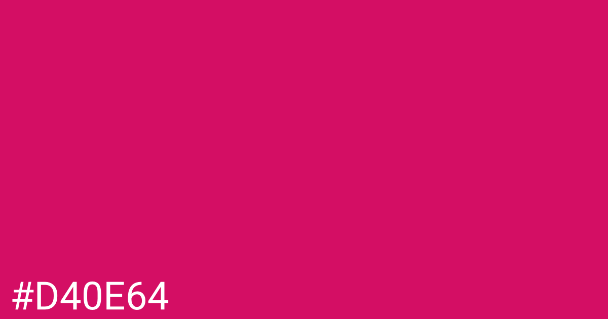 Hex color #d40e64 graphic