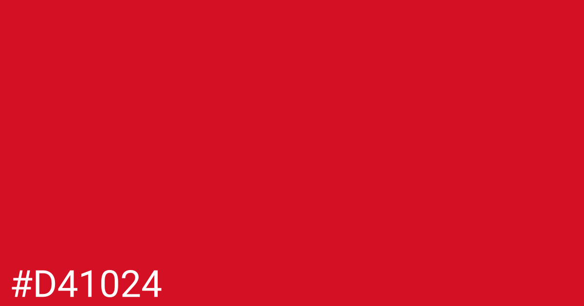 Hex color #d41024 graphic