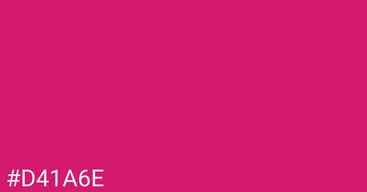 Hex color #d41a6e graphic