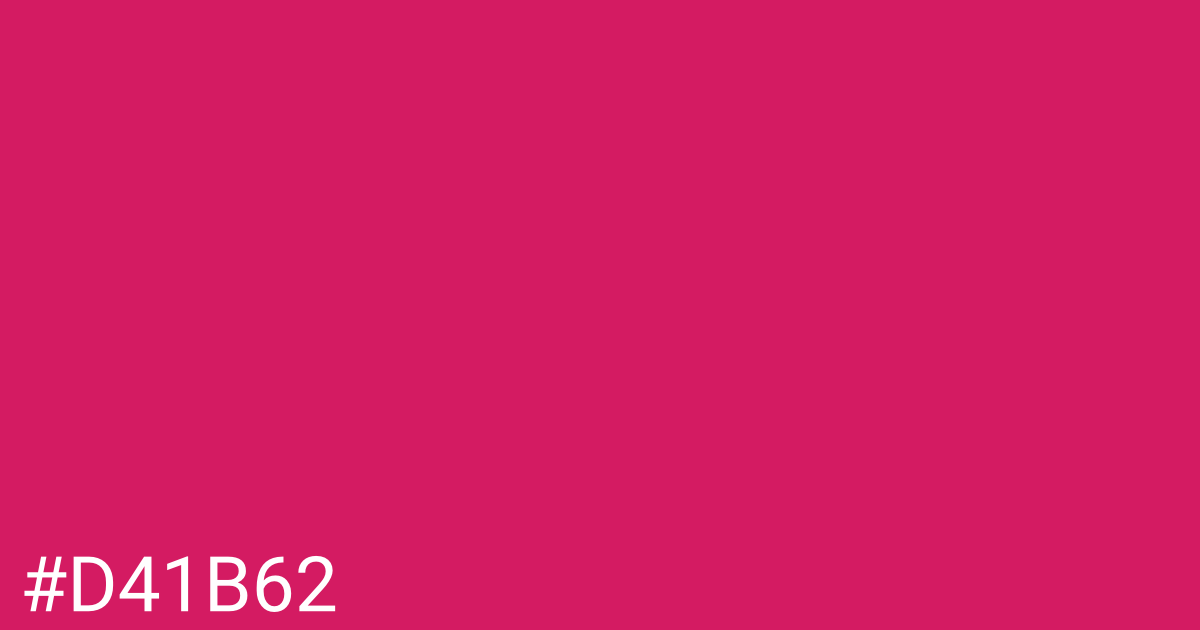 Hex color #d41b62 graphic