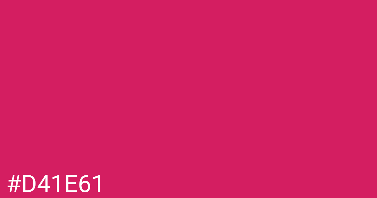 Hex color #d41e61 graphic