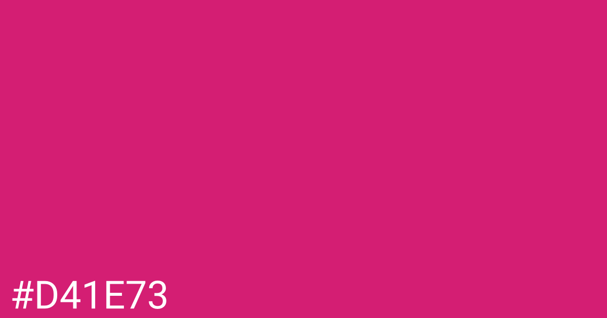 Hex color #d41e73 graphic