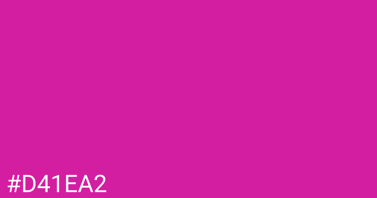 Hex color #d41ea2 graphic