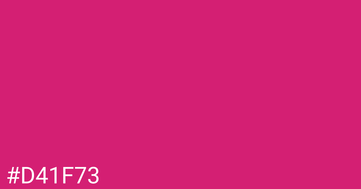 Hex color #d41f73 graphic
